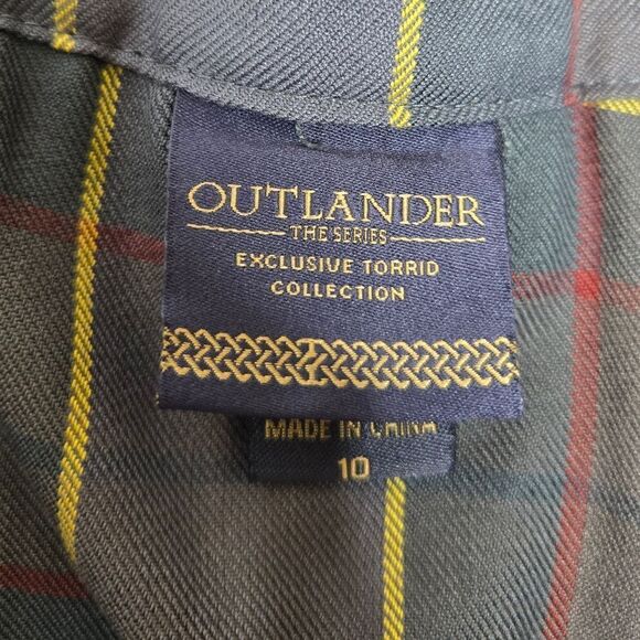 TORRID Outlander Fraser tartan plaid pleated twill kilt skirt 10 - Picture 7 of 11